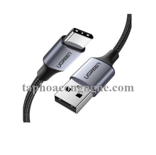 Ugreen 60409 3M Qc3.0 usb type c 2.0 Cáp sạc và dữ liệu từ máy tính ra điện thoại đầu nhôm xám US288 30060409